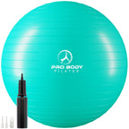 Pregnancy Ball for Maternity, Labor and Birth.  Includes Pregnancy Guide.  (Aqua)