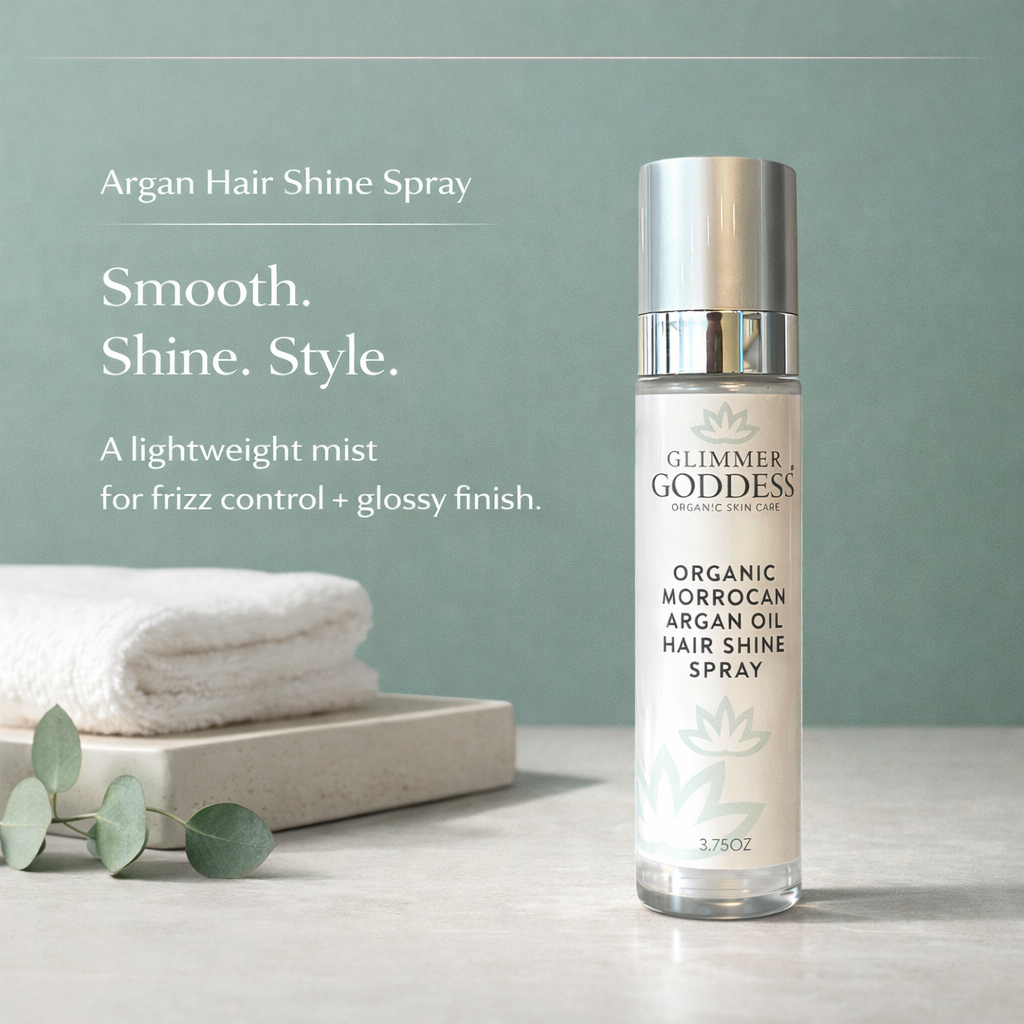 Organic Hair Shine Spray – Frizz Control & Hydrating