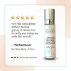 Organic Hair Shine Spray – Frizz Control & Hydrating