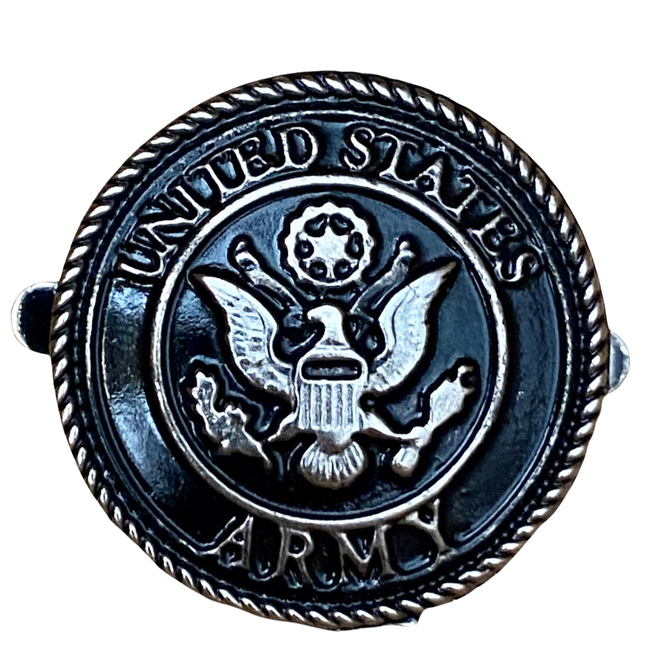 ARMY HEROES BLACK SHANTUNG STRAW
