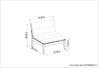 Arno Modular Side Chair Light or Dark - 2pc