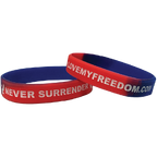 Never Surrender Wristband - 9801