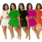 Plus Size Women's Casual Two-Piece Set for Summer