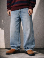 STONE WASH BAGGY DENIM