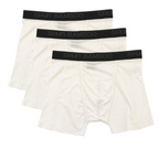 Men's Bamboo Viscose Boxer Briefs Underwear Cream Color - 3-pack