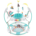 Baby Activity Center Height Adjustable Baby Bouncing Saucer with Interactive Toys-Blue - Color: Blue