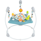 Baby Jump and Play Activity Center with Rotatable Seat and Interactive Toys-Blue - Color: Blue