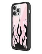 Flames | Pink & Black iPhone Case