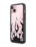 Flames | Pink & Black iPhone Case
