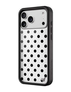 Polka Dot | White and Black iPhone Case