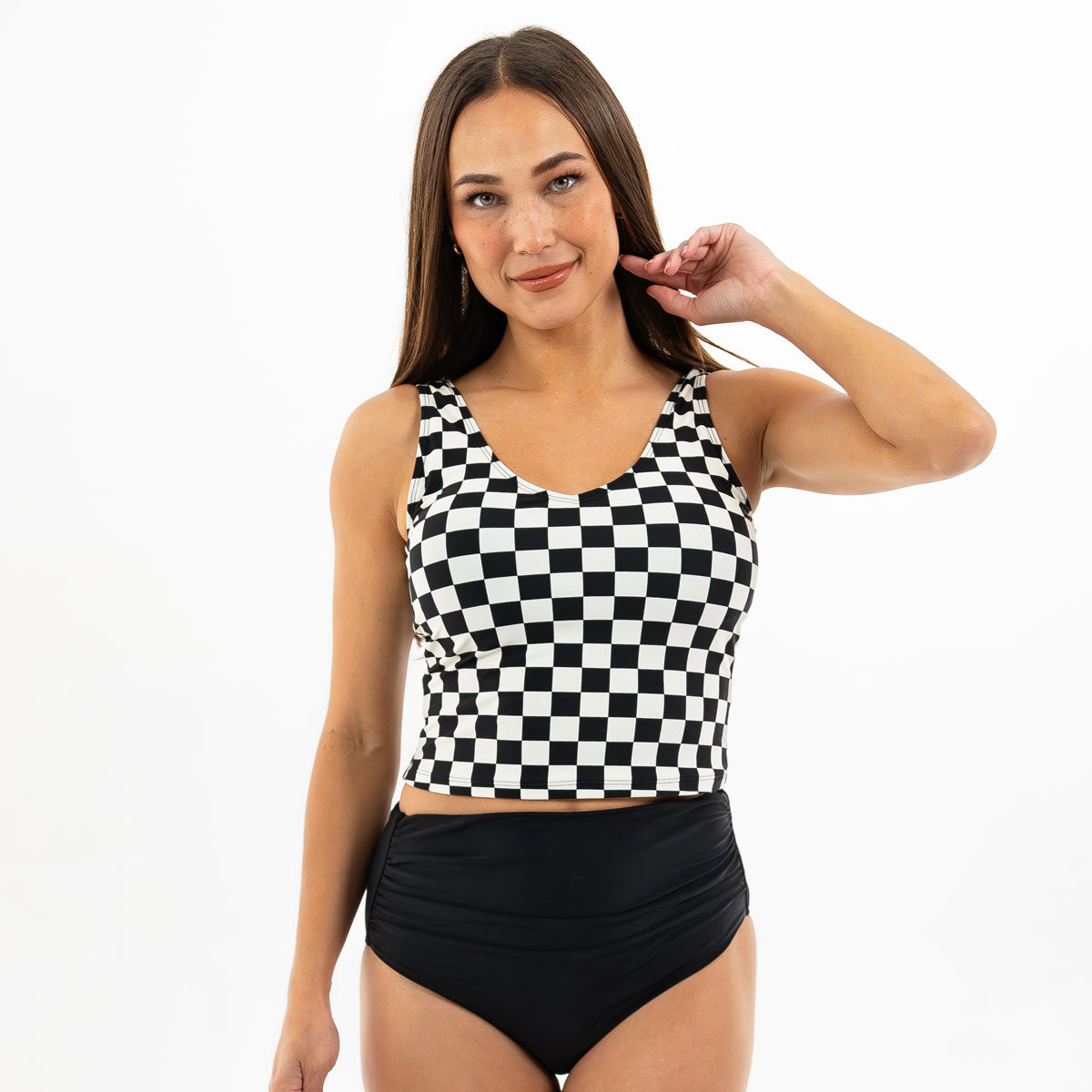 Ruched High Waist Bottoms