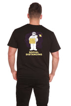Social Distancing Men's Bamboo Short Sleeve Printed T-Shirt