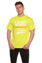 I'm not Retired Men's Bamboo Viscose/Organic Cotton Short Sleeve Graphic T-Shirt