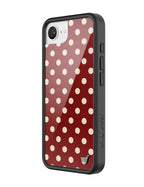 Polka Dot | Burgundy and Cream iPhone Case