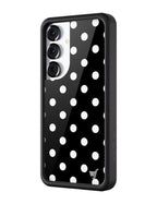 Polka Dot | Black and White Samsung Galaxy Case