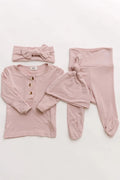 Top and Bottom Baby Outfit for Girls (Newborn - 12 months) - Dusty Rose
