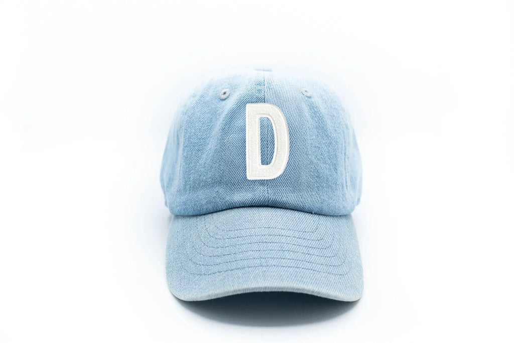 Denim Letter Baseball Hat