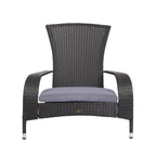 Black Coconino Wicker Chair