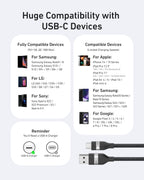Anker USB-A to USB-C Cable (3 ft/6 ft, Upcycled-Braided)