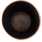 Braga Metal Stool-Container in Copper Finish