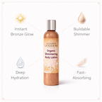 Organic Bronze Shimmer Body Lotion – Buildable Glow