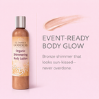 Organic Bronze Shimmer Body Lotion – Buildable Glow