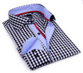 Button-Up Shirt //  - Tailored Fit - contrast  trimming - final sale
