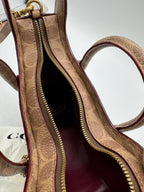 Coach Rexy Bag In Signature Canvas Imported With Keychain