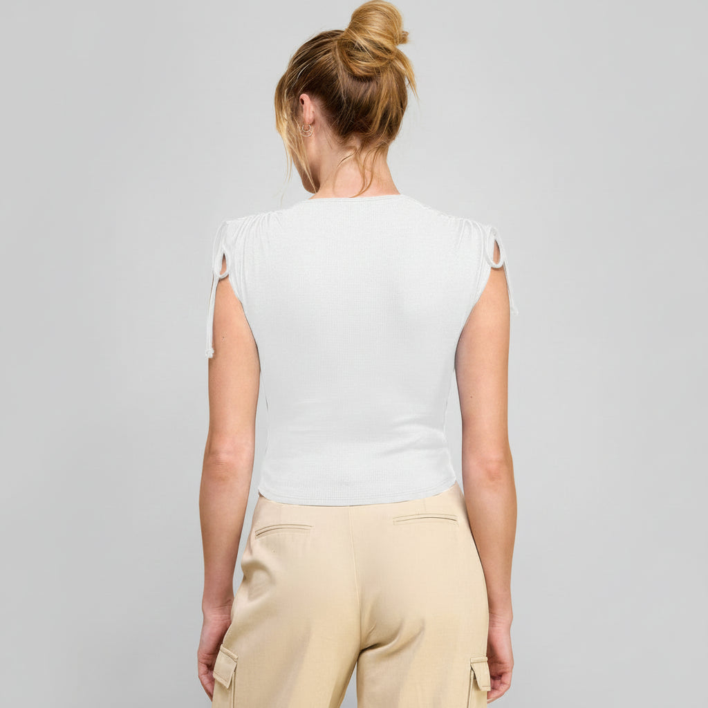 Ruching Shoulder Top