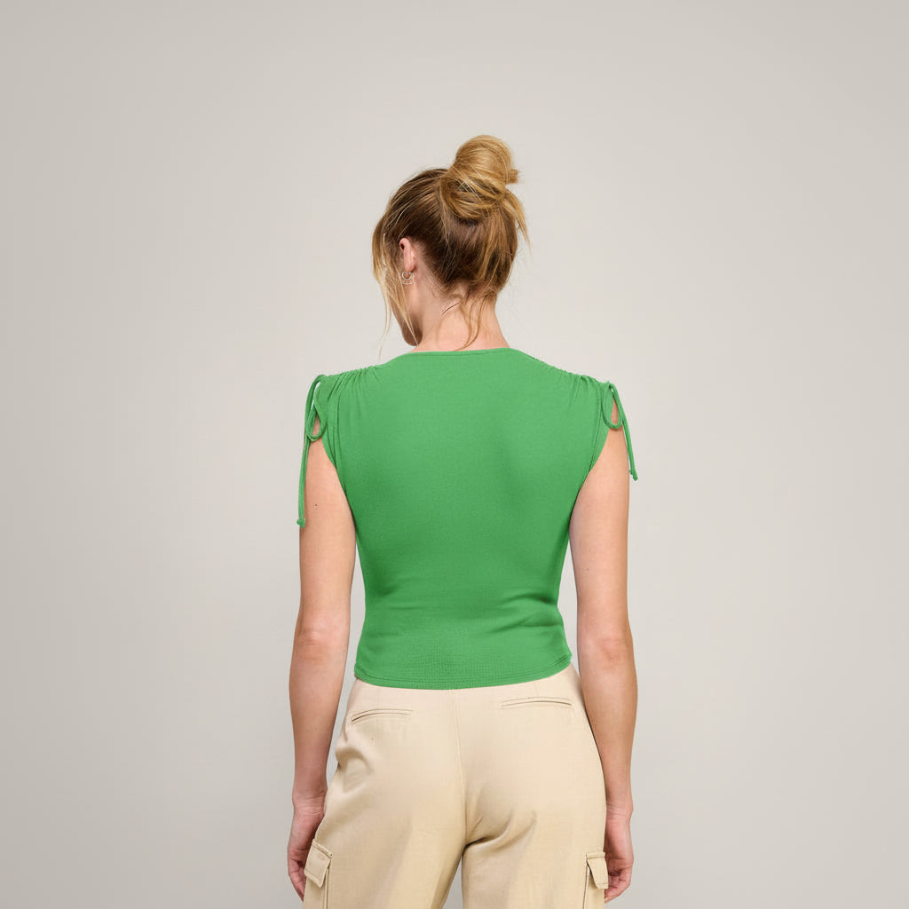 Ruching Shoulder Top
