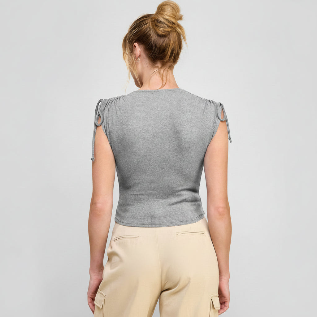 Ruching Shoulder Top