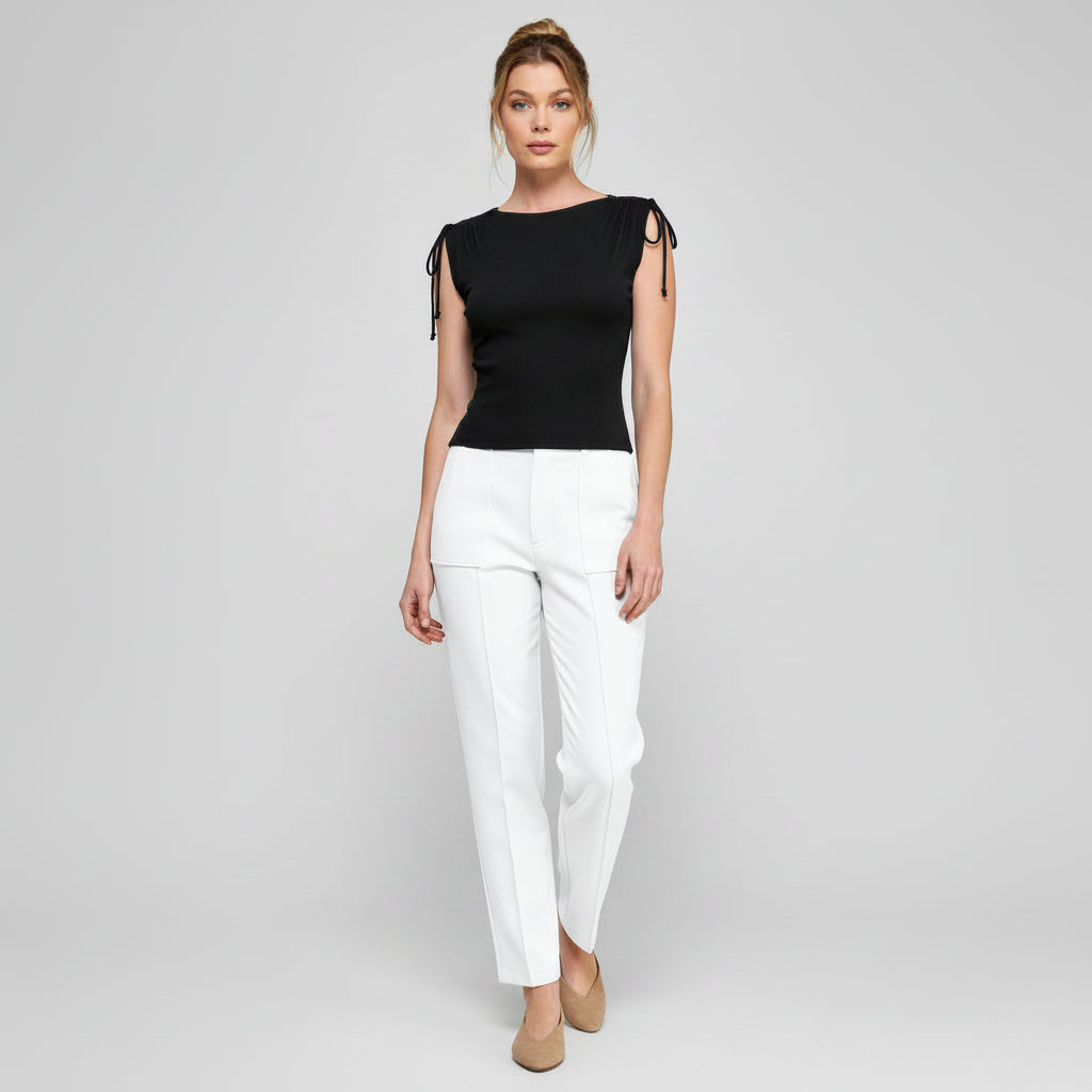 Ruching Shoulder Top