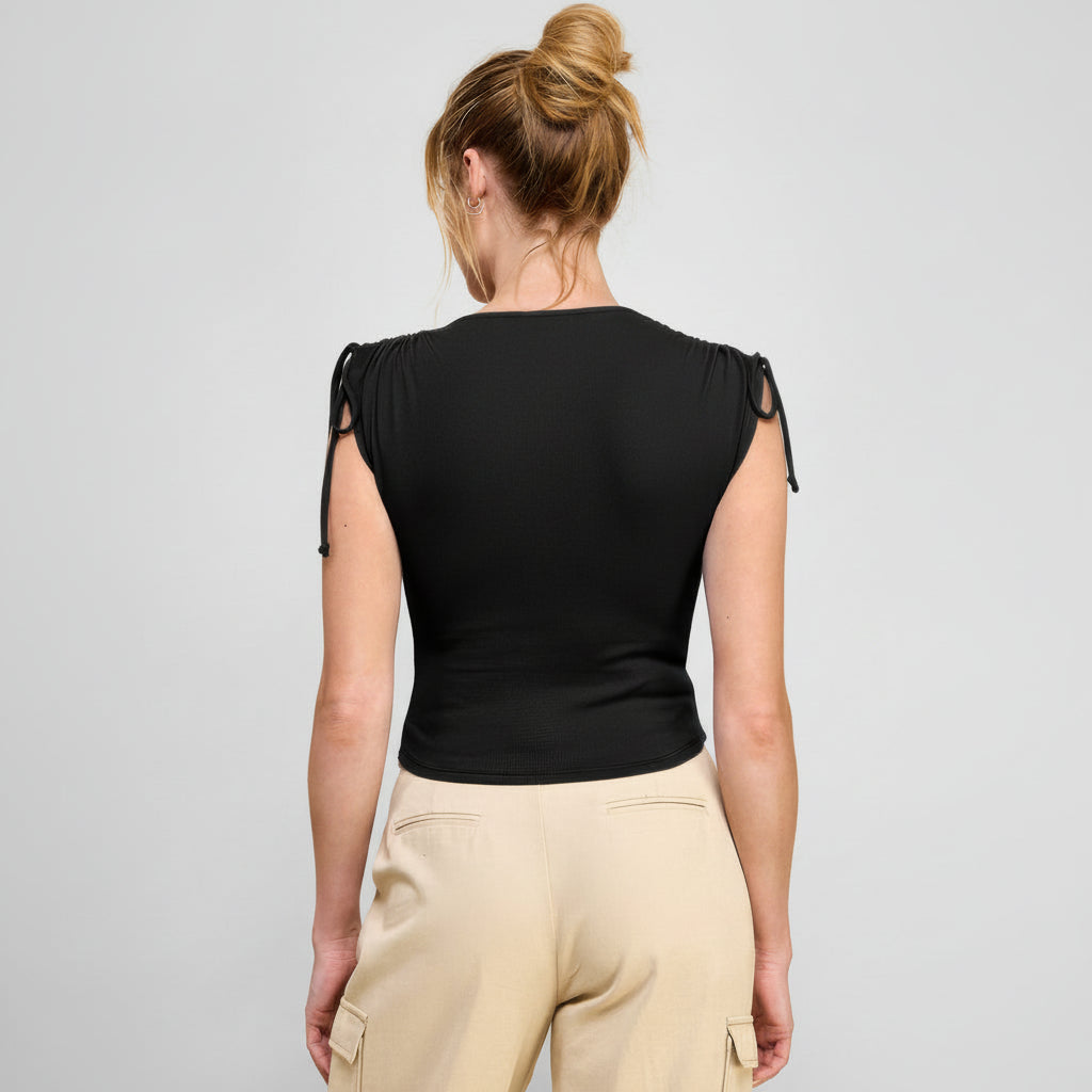 Ruching Shoulder Top