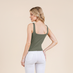 V-neck Basic Double Layers Tank Top
