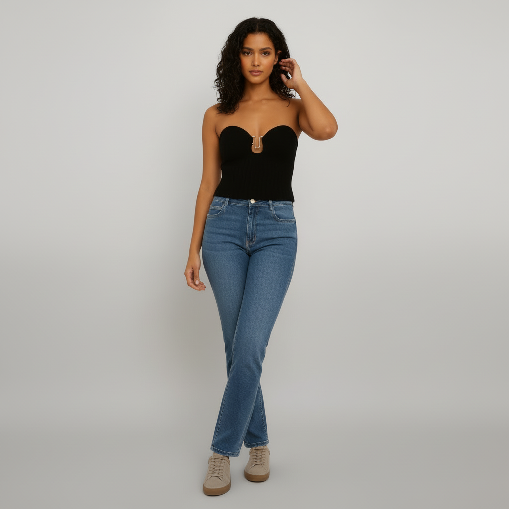 Sleek Knit Tube Top