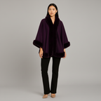 Faux Fur Cape Jacket