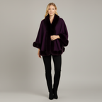 Faux Fur Cape Jacket