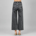 High-Rise Wide Crop Jeans