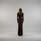 Long Sleeve Mockneck Maxi Dress