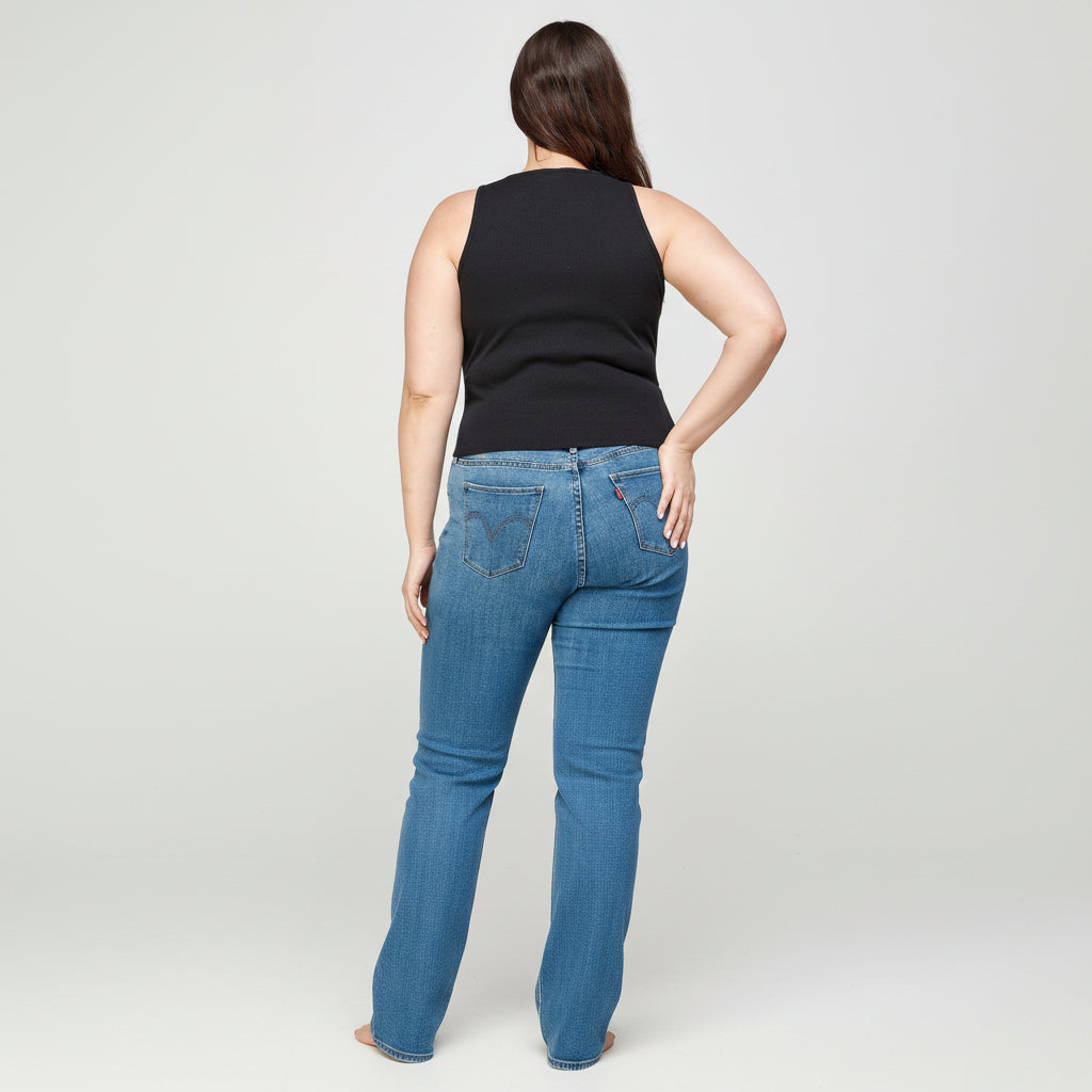 Ribbed Ruched Tank Plus Size