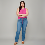 Ribbed Ruched Tank Plus Size