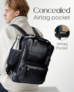 Genuine Leather Laptop Backpack