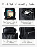 Genuine Leather Laptop Backpack