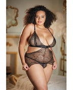 Allure Lace Peek-A-Boo Chemise & G-String Set