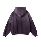 PLUM CONTRAST PANEL HOODIE