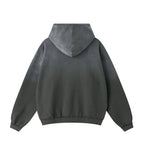 GREY DISTRESSED HOODIE