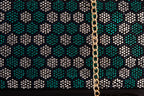 The Doha Black Leather Glitter Clutch