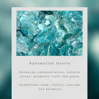 Aquamarine Mini Swing Hoop Earrings