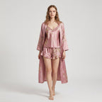 Cherry Silk Sleepwear Set