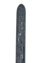 71-155-NVY Crocodile Belt, Navy
